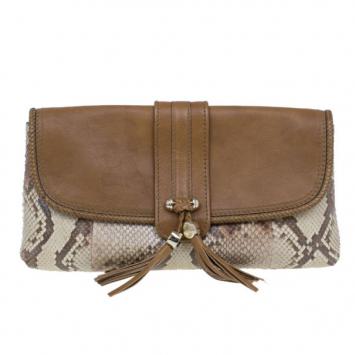 Gucci Python and Leather Marrakech Clutch