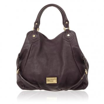 Marc by Marc Jacobs Dark Purple Classic Francesca Large Tote Bag