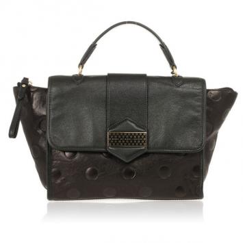 Marc by Marc Jacobs Flipping Dots Black Top Handle Bag