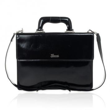 Gucci Patent Briefcase