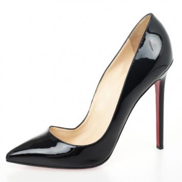 Christian Louboutin Black Patent Pigalle Pumps Size 40