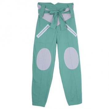 Chloe Green High Waisted Trousers M