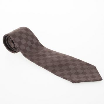 Pre Owned Louis Vuitton Damier Ebene Classique Tie