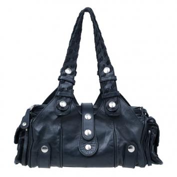 Chloe Black Leather Silverado Satchel