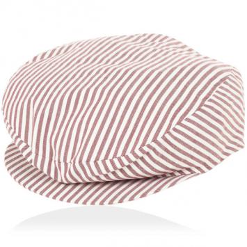 Pre Owned Gucci Red White Striped Cap