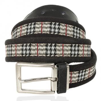 Burberry Black Woven Belt