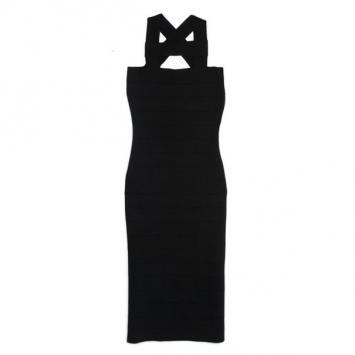 Stella McCartney Black Bandage Dress L