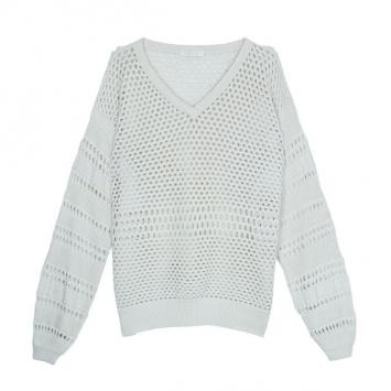 Chloe Off-white Cotton Sweater M
