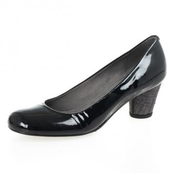 Stuart Weitzman Black Patent Lola Pumps Size 37
