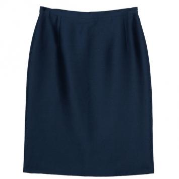 Oscar de la Renta Navy High Waist Skirt M