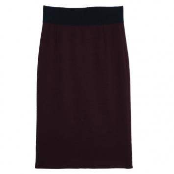 Marc Jacobs Burgundy High Waist Wool Skirt S