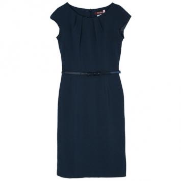 Max Mara Charcoal Fitted Dress S