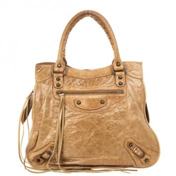Balenciaga Arena Giant 12 Rose Gold Town Bag
