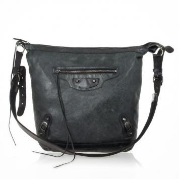  Balenciaga Dark Grey Arena Classic Cross Day Messenger Bag