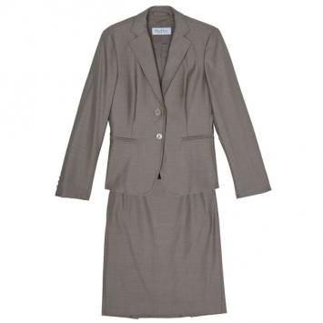 Max Mara Beige Skirt Suit M