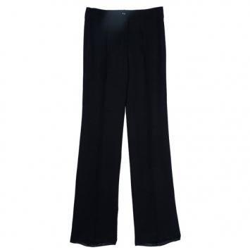 Armani Collezioni Black Acetate Trousers S