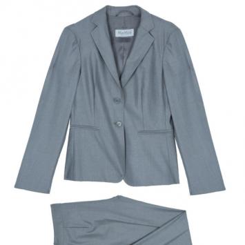Max Mara Grey Laine Suit S