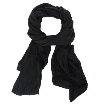 Carolina Herrera Black Monogram Scarf