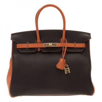 Hermes Bi-Color Togo Leather Made To Order Birkin 35