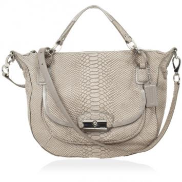 Coach Kristin Embossed Python Hobo