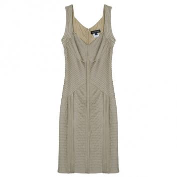 Tadashi Shoji Champagne Pleated Cocktail Dress XL
