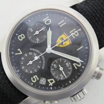 Girard Perregaux Ferrari SS Fabric Chronograph Mens Wristwatch 38 MM