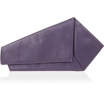 Versace Vintage Purple Leather Clutch
