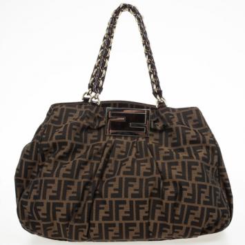 Fendi Large Mia Zucca Classic Tote
