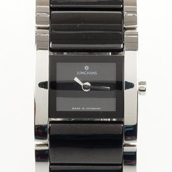 Junghans SS Leather Womens Wristwatch 22 MM