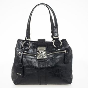 DKNY Gramercy Croc Leather Handbag