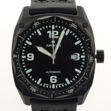 Pre Owned Junghans Pilot SS Leather Mens Wristwatch 43 MM