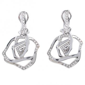 Gavello Diamond 18K White Gold Earrings