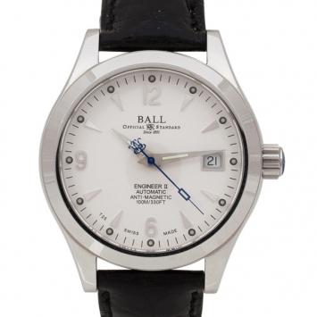 Ball Engineer II SS Leather Unisex Wristwatch 38 MM