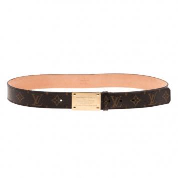Pre Owned Louis Vuitton Monogram Canvas Inventeur Belt 95CM