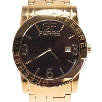 GF Ferre Brown Women's Wristwatch 41MM