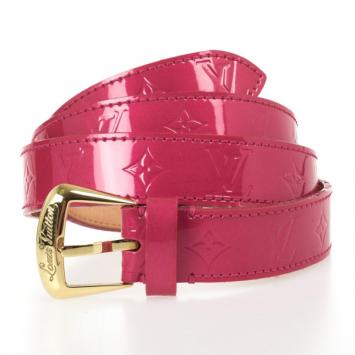 Louis Vuitton Pink Monogram Vernis Belt