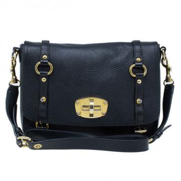 Miu Miu Black Leather Small Satchel