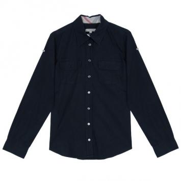 Burberry London Black Military Shirt M