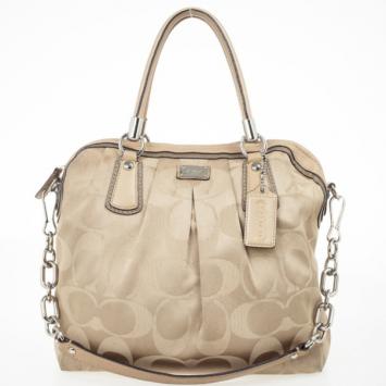 Coach Kristin Op Art Sateen Pleated Satchel