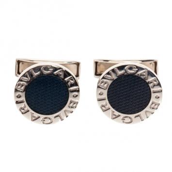 Pre Owned Bvlgari Silver Bulgari Cufflinks