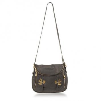 Marc by Marc Jacobs Black Petal To The Metal Natasha Flap Crossbody Bag
