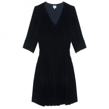 Armani Collezioni Black Velvet Dress M