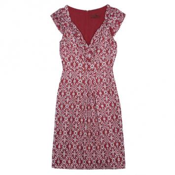 CH Carolina Herrera Red Printed Dress L