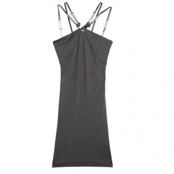 Gucci Grey Dress with Metal Detail L