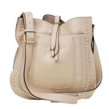 Chloe Cream Leather Marcie Messenger Bag