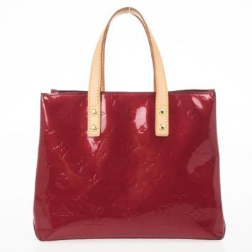  Louis Vuitton Red Monogram Vernis Reade PM Tote Bag
