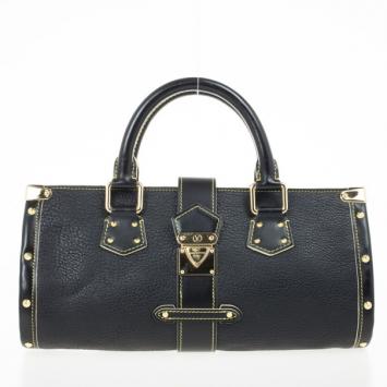 Louis Vuitton Black Suhali Leather L'Epanoui PM Bag
