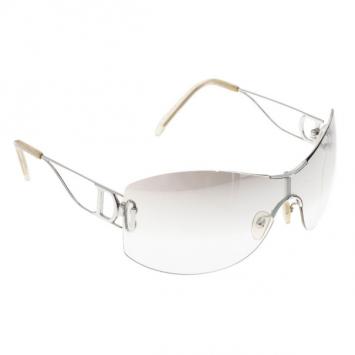 Dior Silver Miss Diorella Shield Sunglasses