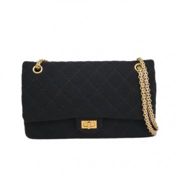 Chanel Black Lambskin Medium Double Flap Bag
