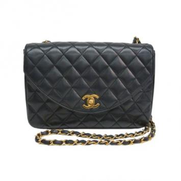 Chanel Black Lambskin Single Flap Bag Shoulder Bag
